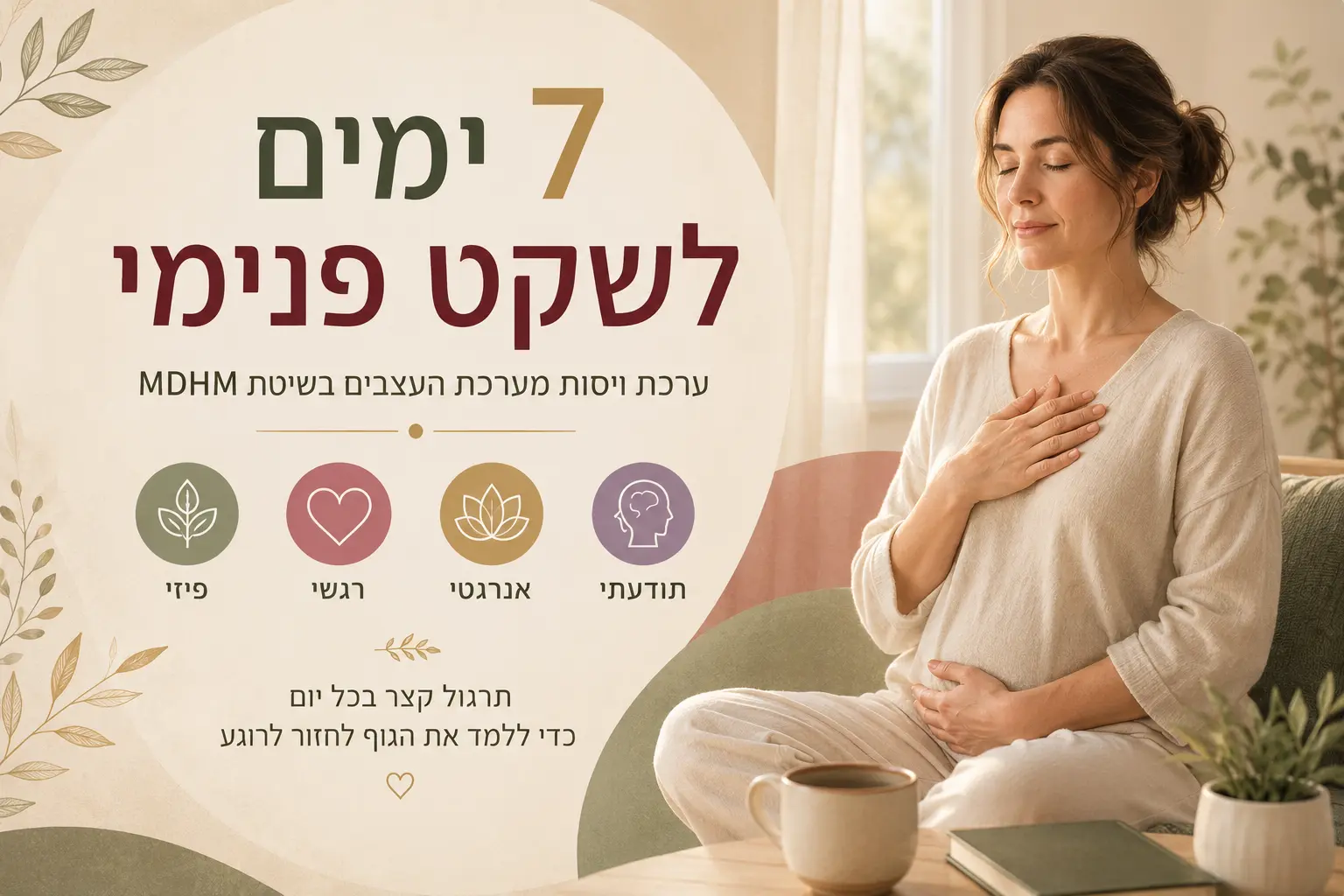 7 ימים לשקט פנימי - ערכת ויסות מערכת העצבים בשיטת MDHM