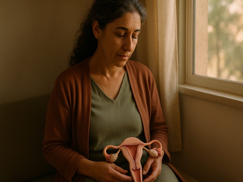 איור הממחיש סקירה כללית - רירית רחם דקה